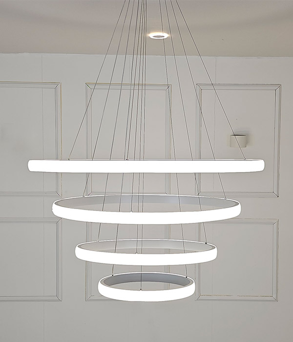 프롤 4단 (화이트) 거실전등 LED거실등